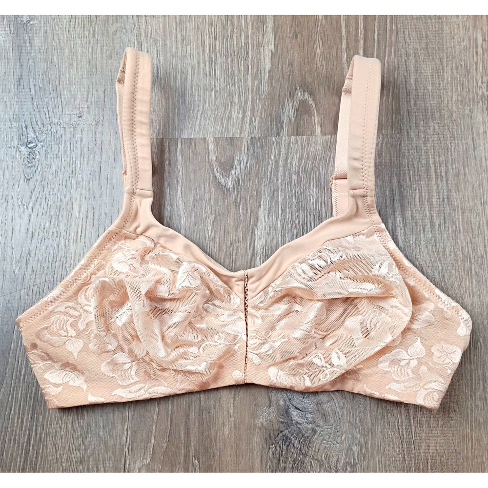Wacoal Awareness Wireless Full Coverage Lace Floral Nude Bra 36C 85276
